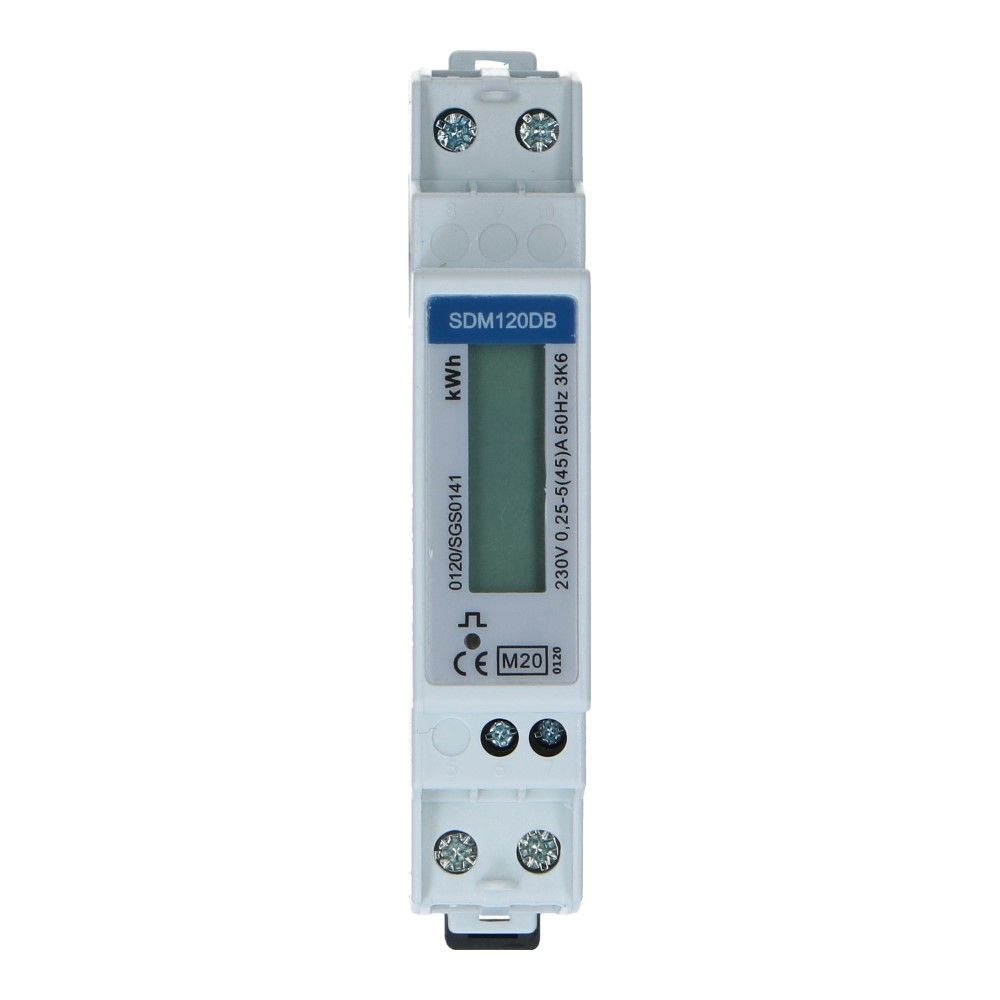 kWh meter 1 fase 5/45A MID Factureerbaar kWh meter 1 fase 5/45A MID Factureerbaar