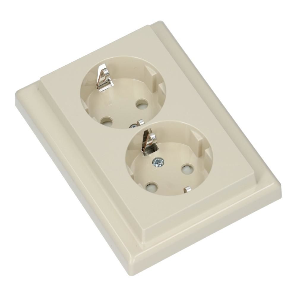 Wandcontactdoos dubbel M-SMART 1013