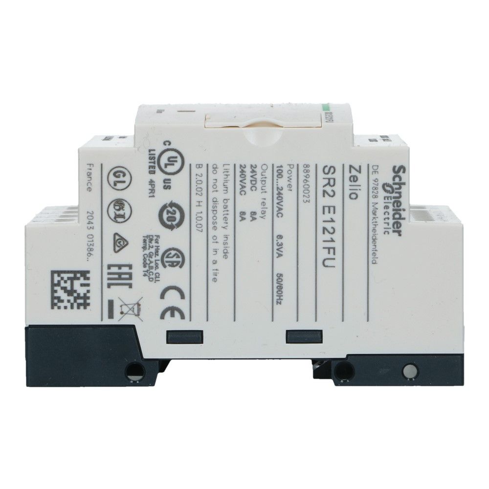 Zelio PLC met klok 12I-O 8in 4uit 100-240VAC Zelio PLC met klok 12I-O 8in 4uit 100-240VAC