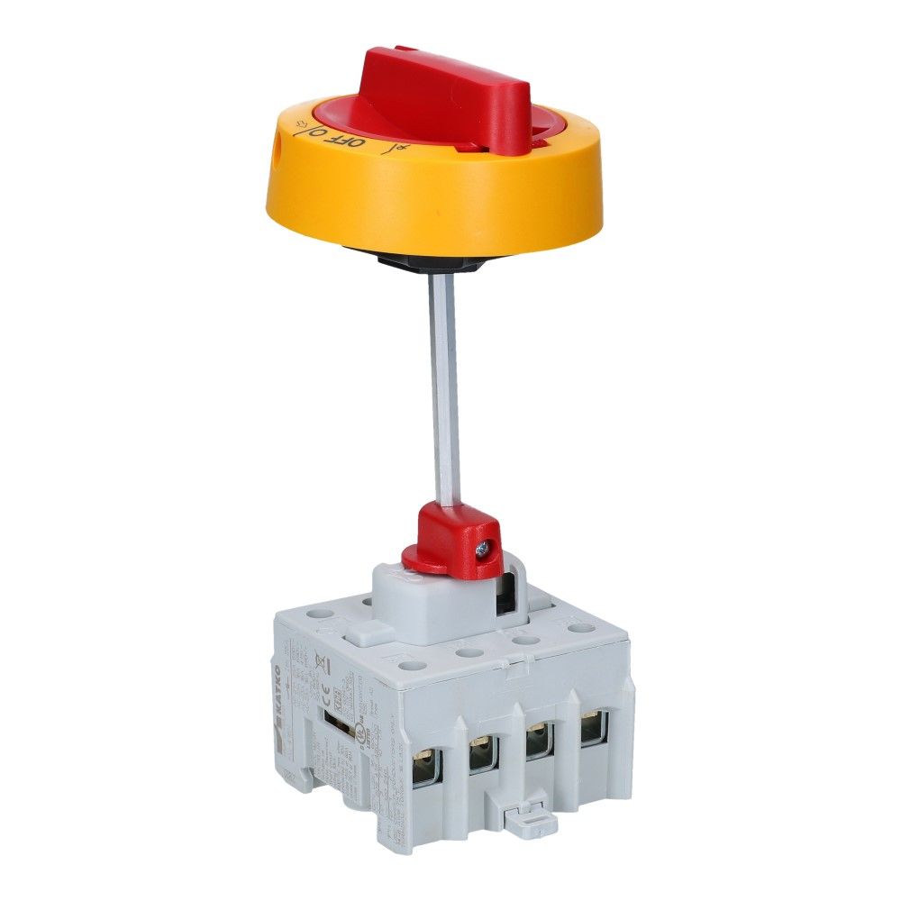 Bedieningshendel IP66 geel/rood tbv KU basis element exclusief as Bedieningshendel IP66 geel/rood tbv KU basis element exclusief as