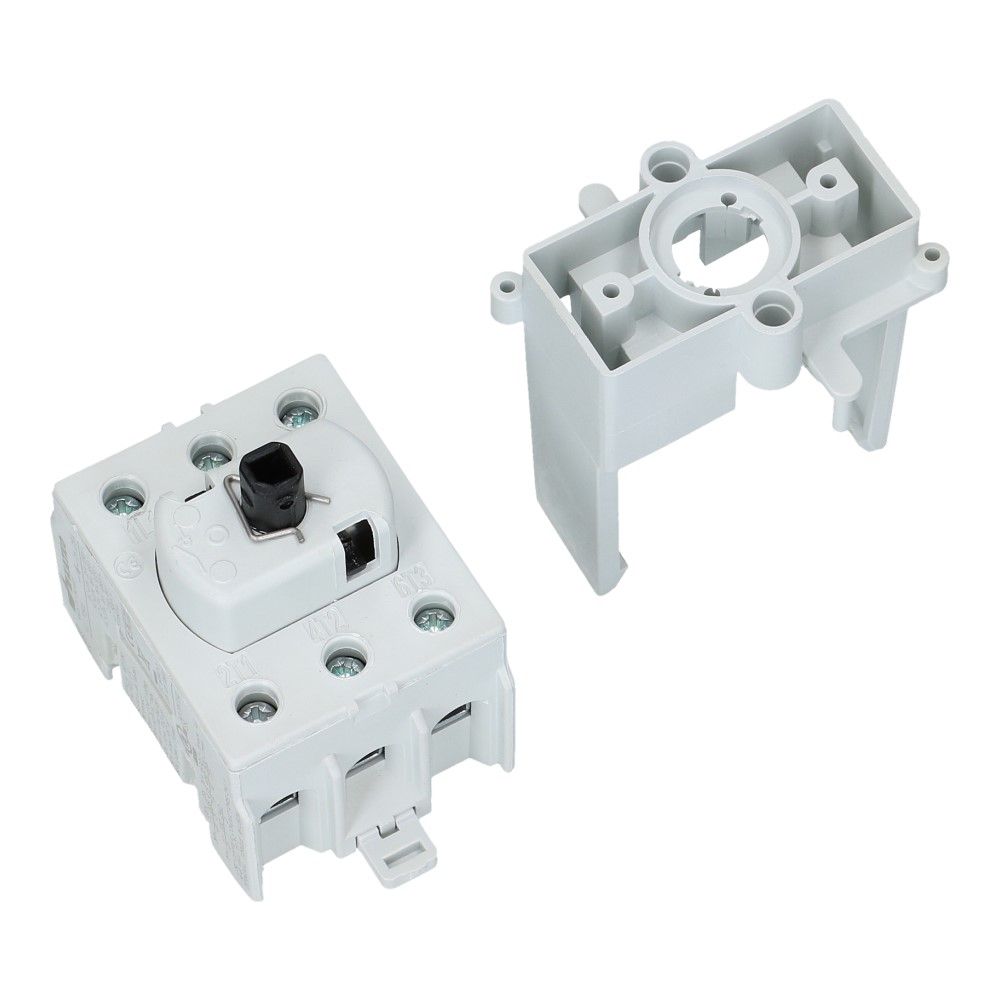 Inbouw kit voor KU basis element 3 polig geel/rood IP66 Inbouw kit voor KU basis element 3 polig geel/rood IP66