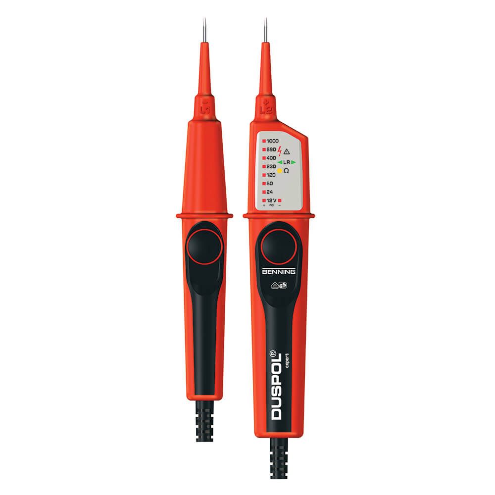 Duspol Expert 2 polig spanningstester 12-1000V AC/DC Duspol Expert 2 polig spanningstester 12-1000V AC/DC