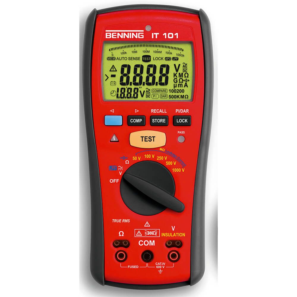 Isolatietester en weerstandstester IT 101 True RMS Isolatietester en weerstandstester IT 101 True RMS