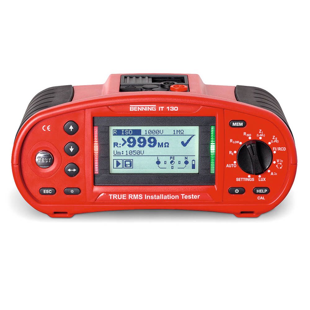 Installatietester IT 130 True RMS met USB en RS232 Installatietester IT 130 True RMS met USB en RS232