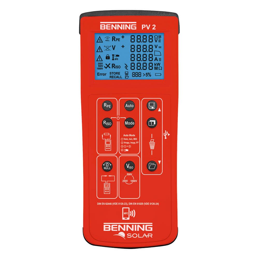 PV installatietester set PV 2 en karakteristiek curve meettoestel PV installatietester set PV 2 en karakteristiek curve meettoestel