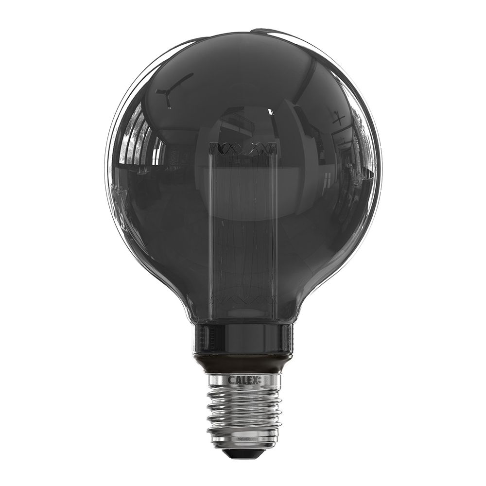 Calex LED Globe lamp titanium G95 E27 3.5W 40lm 2000K dimbaar Calex LED Globe lamp titanium G95 E27 3.5W 40lm 2000K dimbaar