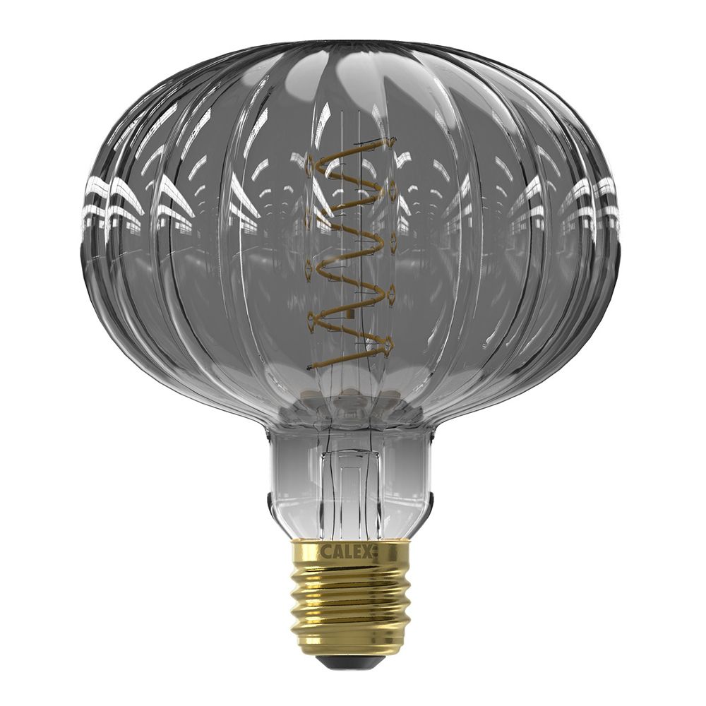 Calex Metz Smokey LED Pulse G125 E27 4W 40lm 2200K dimbaar Calex Metz Smokey LED Pulse G125 E27 4W 40lm 2200K dimbaar