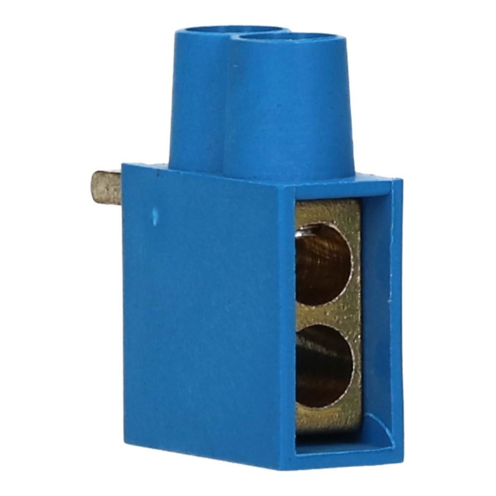 Aftakblok pin blauw 1 fase 2x10mm² hoog Aftakblok pin blauw 1 fase 2x10mm² hoog