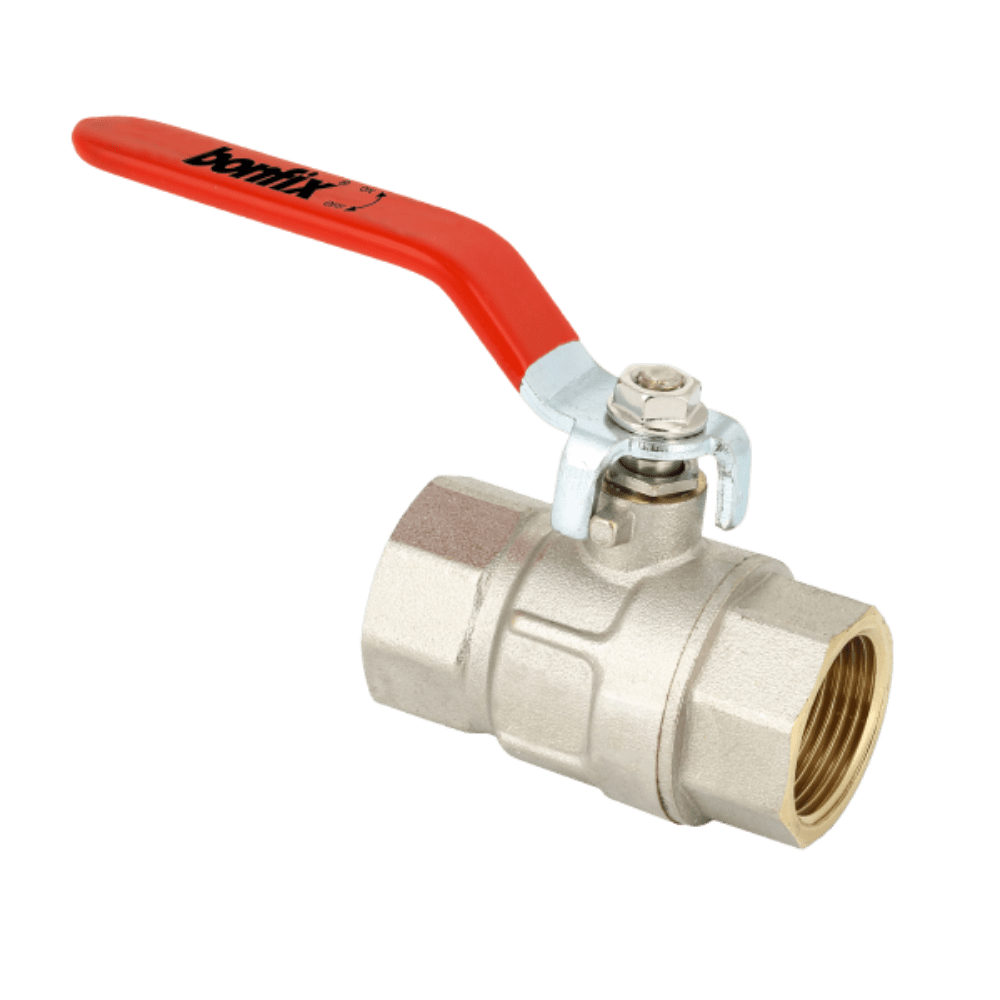 BONFIX Kogelkraan 1/2" bi.dr. x 1/2" bi.dr. + rode hendel