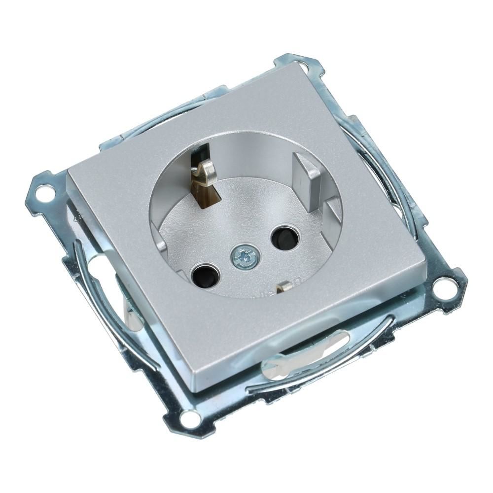 Wandcontactdoos SYSTEEM-M 9006 kinderbeveiliging