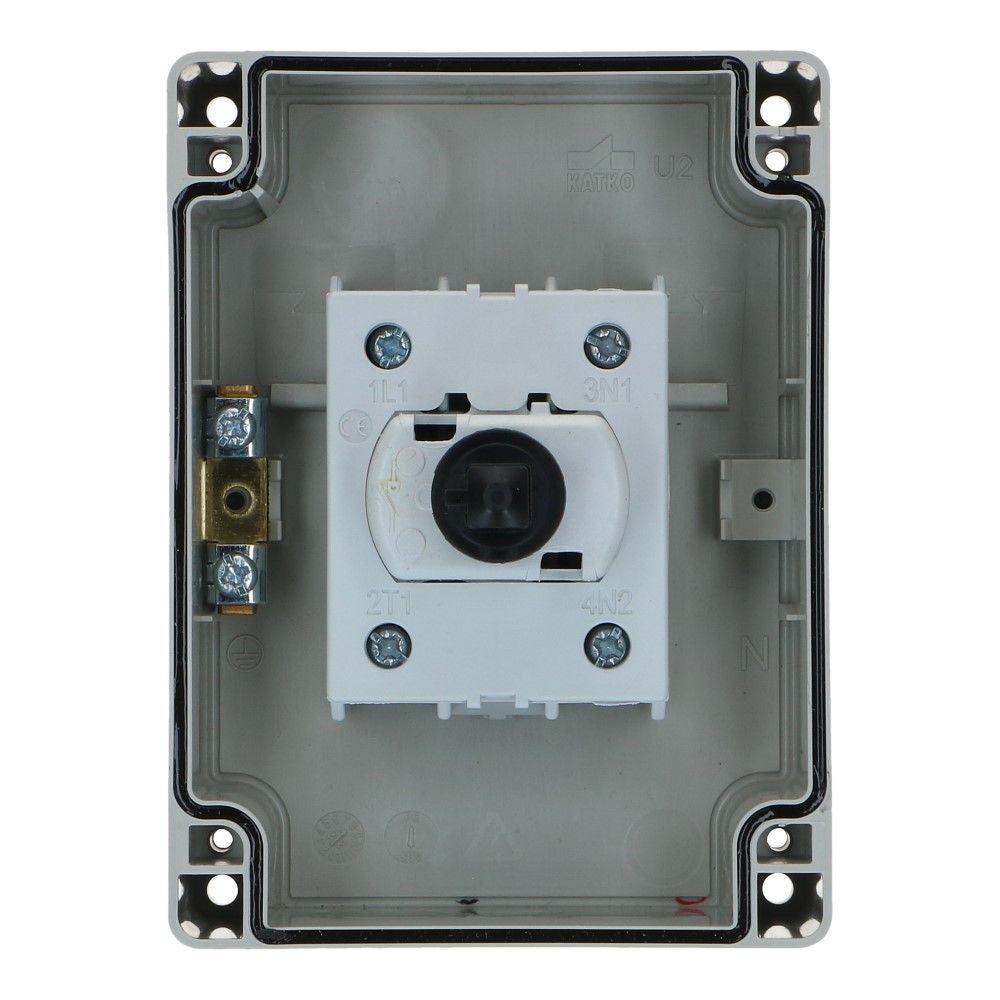 Werkschakelaar IP65 2 polig 16A 96x130x106mm zwart hendel ABS AC22-10A Werkschakelaar IP65 2 polig 16A 96x130x106mm zwart hendel ABS AC22-10A