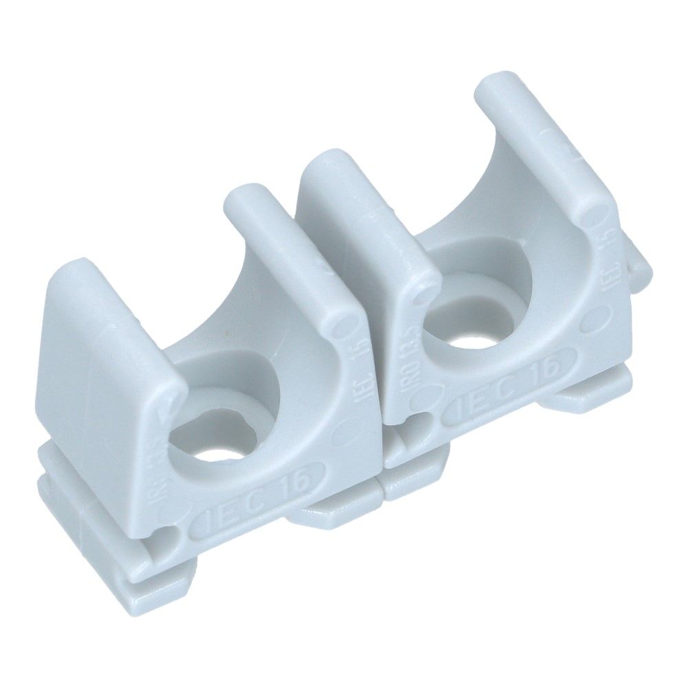 Klembeugel RC 5/8inch 15-16mm lichtgrijs - 100 stuks Klembeugel RC 5/8inch 15-16mm lichtgrijs - 100 stuks