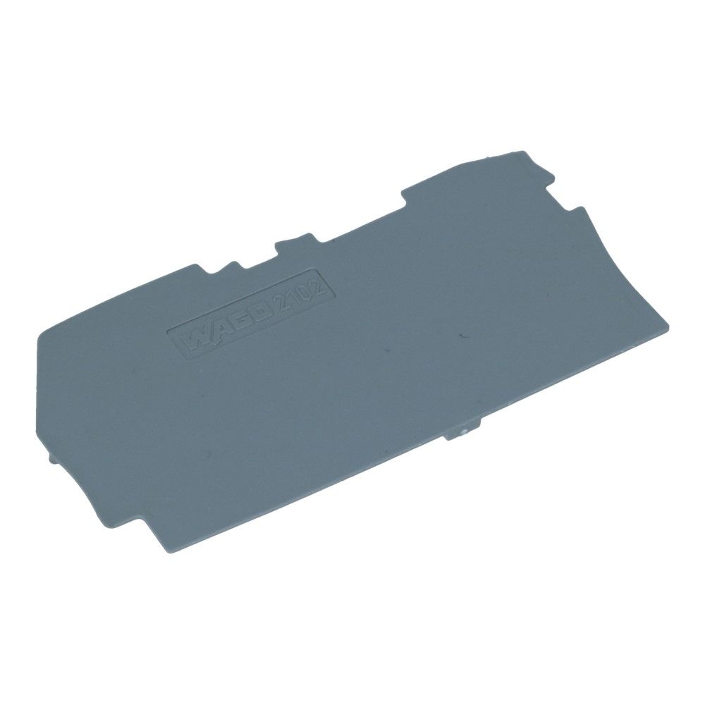 WAGO eindsectie voor montageklem hendel 2.5mm² grijs WAGO eindsectie voor montageklem hendel 2.5mm² grijs