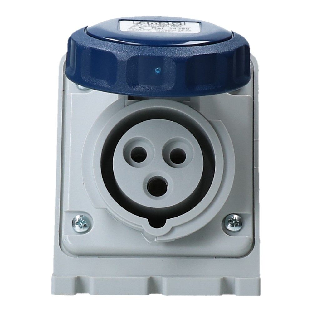 CEE female 3 polig 6H 16A IP67 wcd 220-240VAC CEE female 3 polig 6H 16A IP67 wcd 220-240VAC