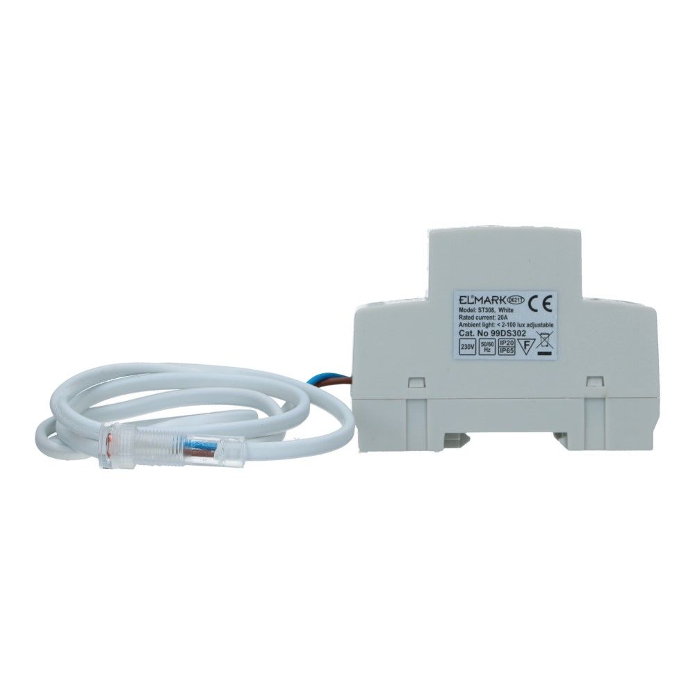 Lichtsensor IP65 incl. relaismodule 20A 2-100Lux Lichtsensor IP65 incl. relaismodule 20A 2-100Lux