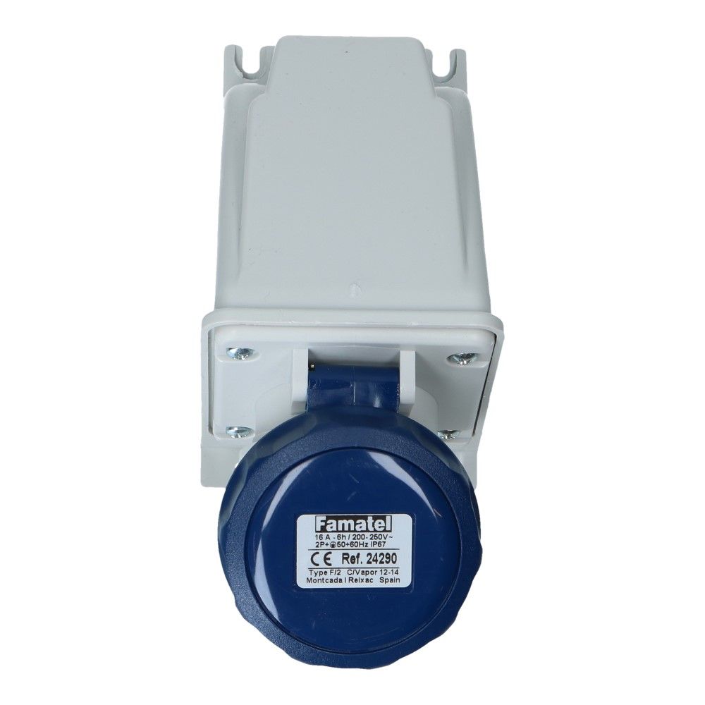 CEE female 3 polig 6H 16A IP67 wcd 220-240VAC CEE female 3 polig 6H 16A IP67 wcd 220-240VAC