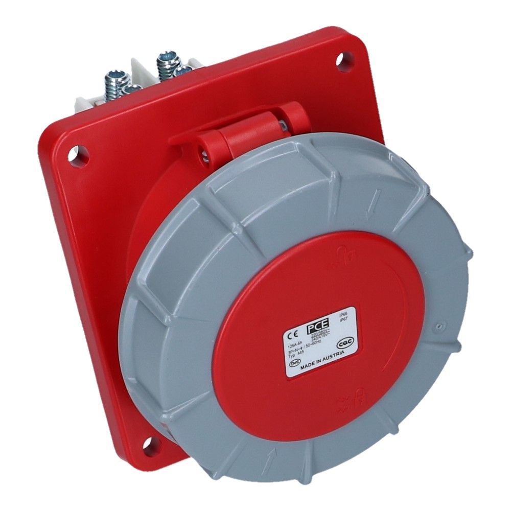 CEE female 5 polig 6H 125A IP67 inbouw wcd 380-415VAC CEE female 5 polig 6H 125A IP67 inbouw wcd 380-415VAC