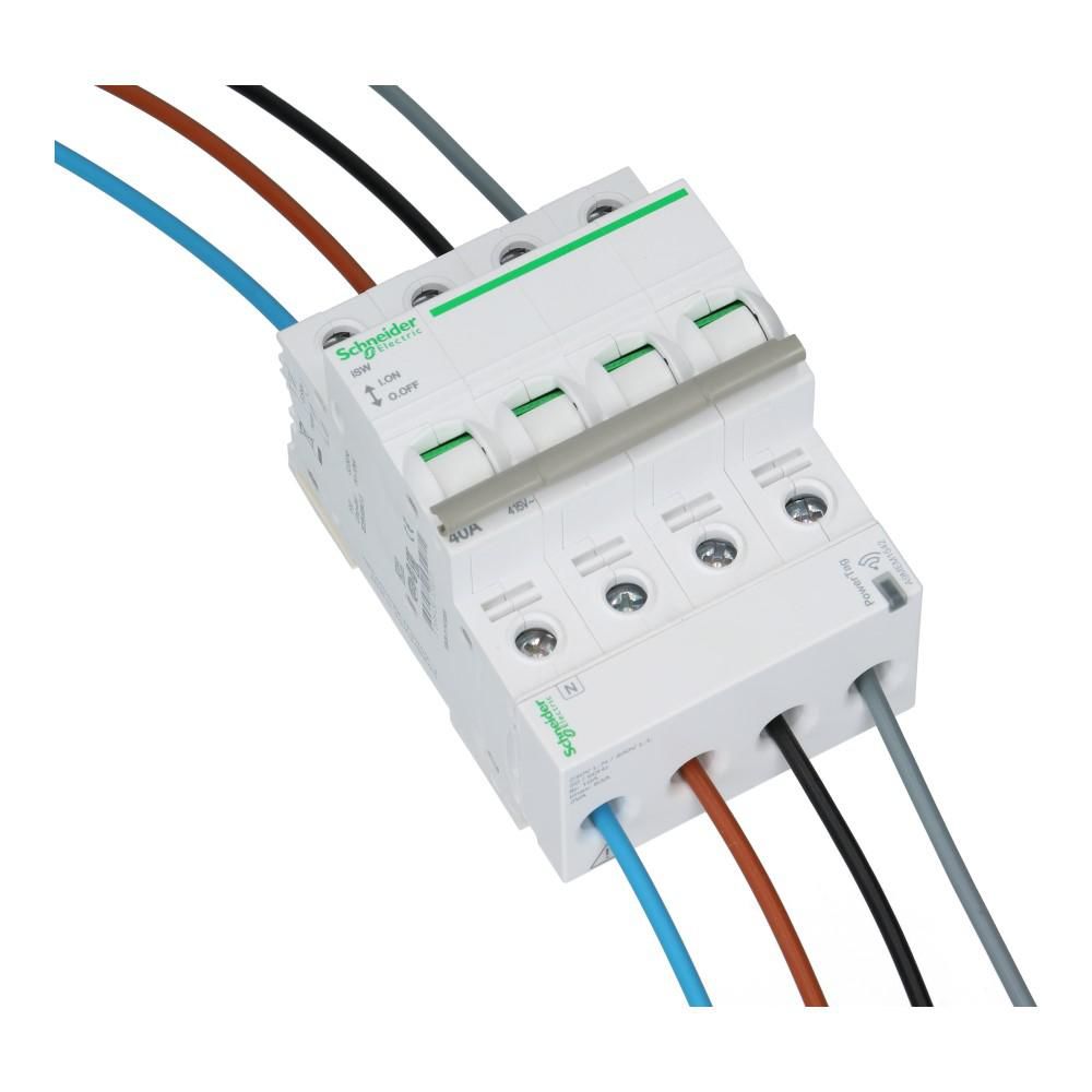 Acti9 PowerTag 3 polig + nul ondermontage pitch 18mm Acti9 PowerTag 3 polig + nul ondermontage pitch 18mm
