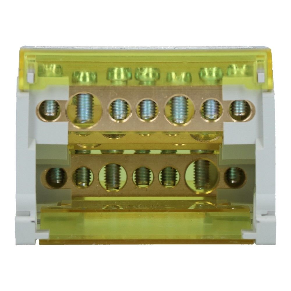 Verdeelblok CVT 125A 4 rijen 7 aansluitingen 500VAC Verdeelblok CVT 125A 4 rijen 7 aansluitingen 500VAC