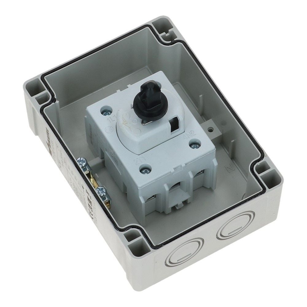 Werkschakelaar IP65 2 polig 16A 96x130x106mm zwart hendel ABS AC22-10A Werkschakelaar IP65 2 polig 16A 96x130x106mm zwart hendel ABS AC22-10A
