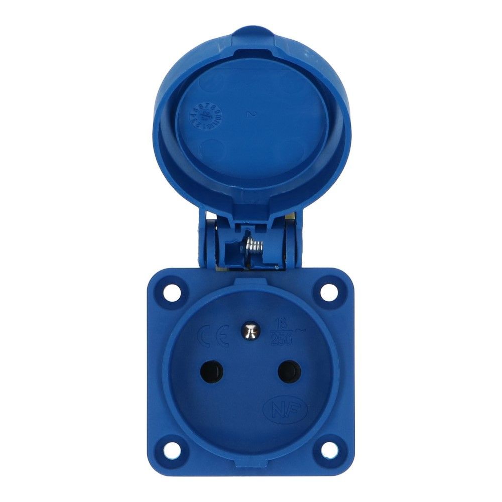 CEE schuko 3 polig 16A IP54 220-240VAC met penaarde 2x verticale invoer CEE schuko 3 polig 16A IP54 220-240VAC met penaarde 2x verticale invoer