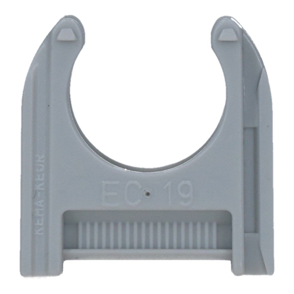 Kunststof buisklem Grijs diameter 3/4inch 19mm - 200 stuks Kunststof buisklem Grijs diameter 3/4inch 19mm - 200 stuks