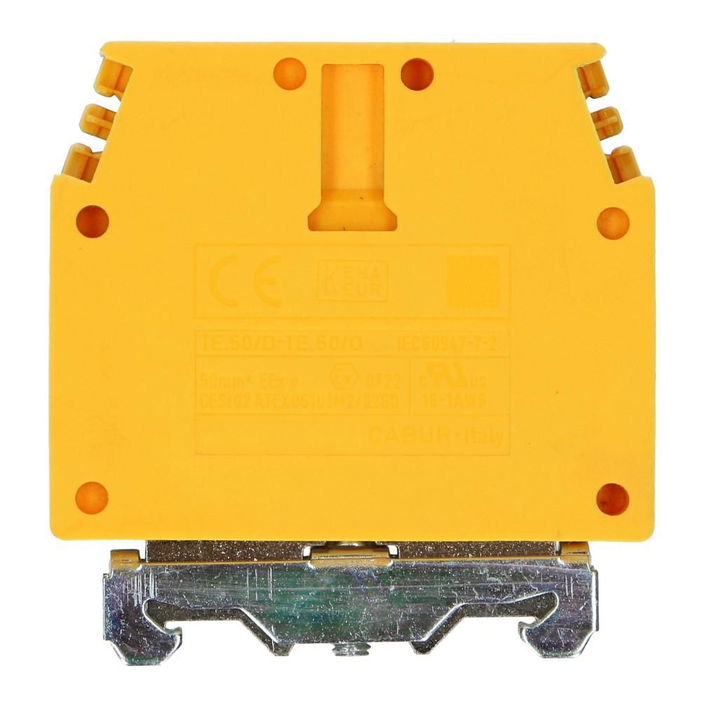 Montageklem aardeklem TE 50mm² geel/groen Montageklem aardeklem TE 50mm² geel/groen