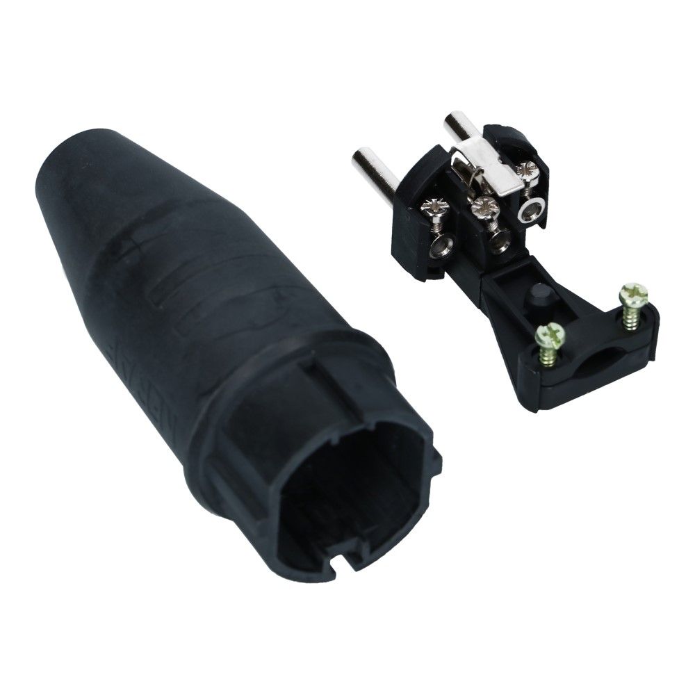 Rubber stekker gecombineerde randaarde 16A 250VAC Rubber stekker gecombineerde randaarde 16A 250VAC
