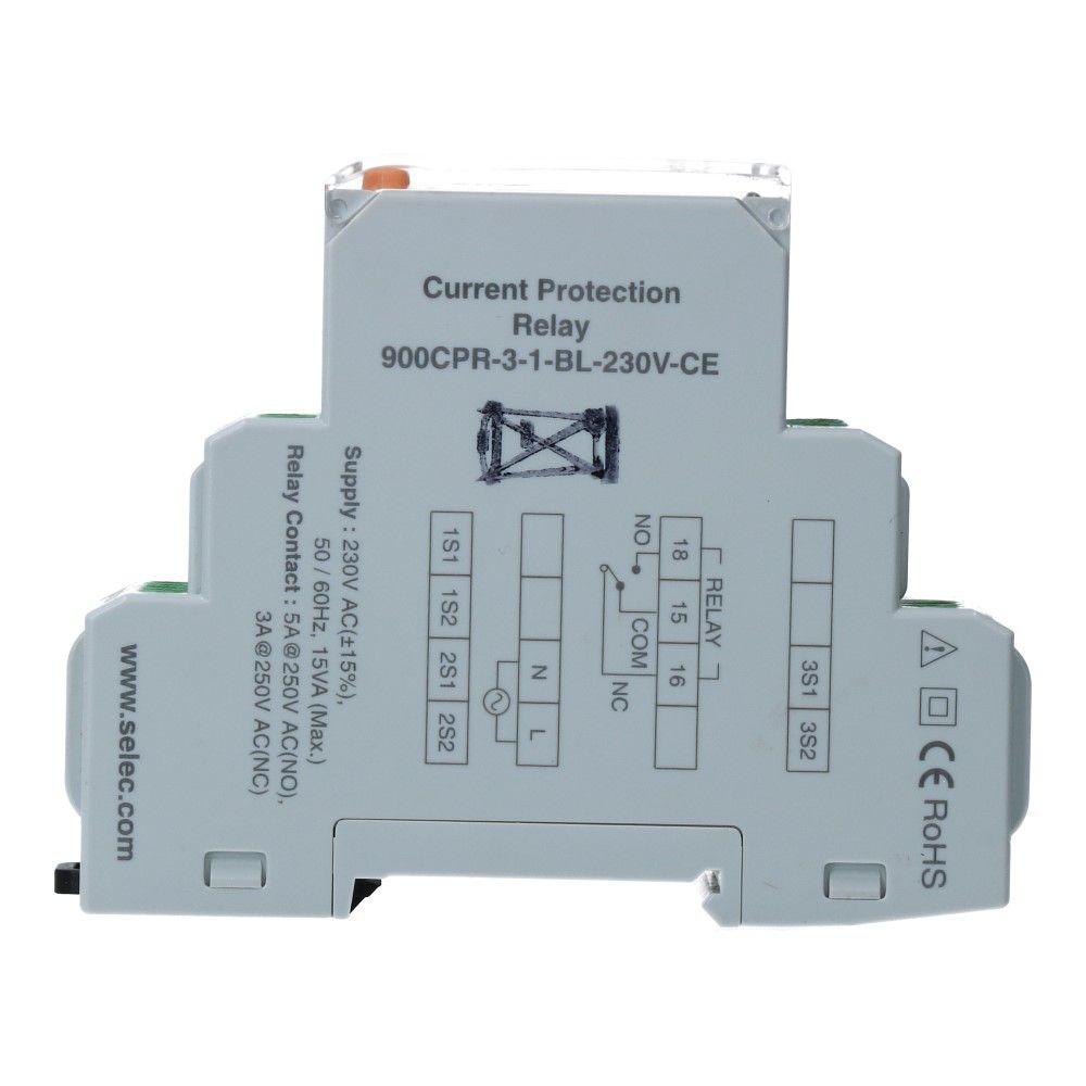 Stroomcontrole relais digitaal 0-999A 3 fase Stroomcontrole relais digitaal 0-999A 3 fase