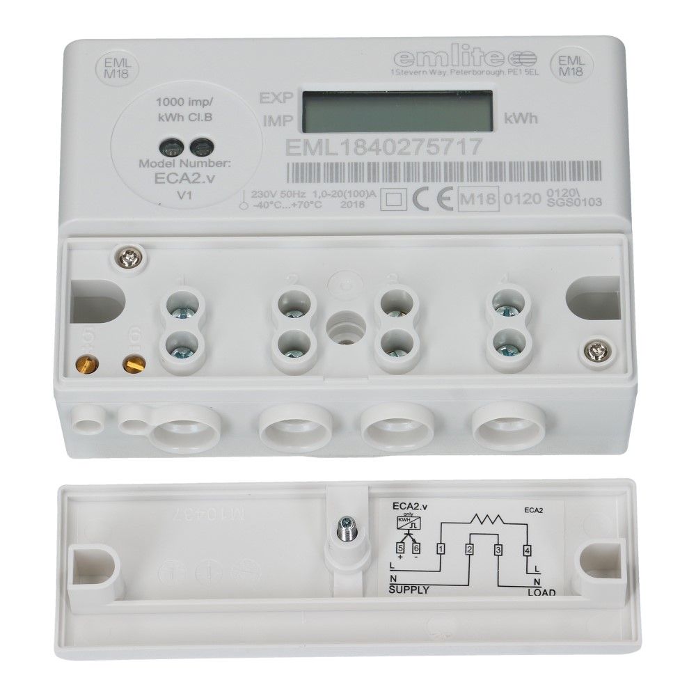kWh meter 1 fase 1/100A MID Factureerbaar Imp/Exp kWh meter 1 fase 1/100A MID Factureerbaar Imp/Exp