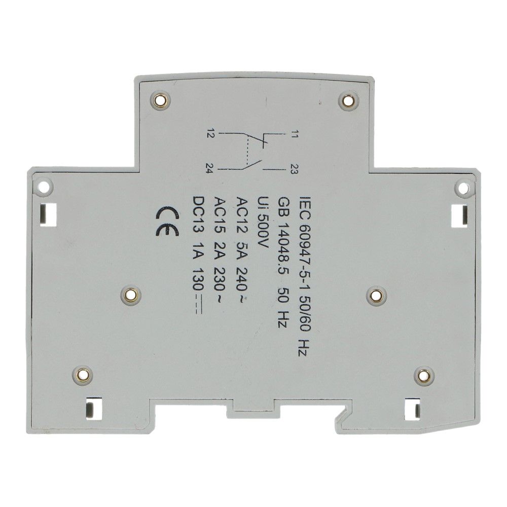 Hulpcontact voor gacia installatierelais 1xNO en 1xNC Hulpcontact voor gacia installatierelais 1xNO en 1xNC