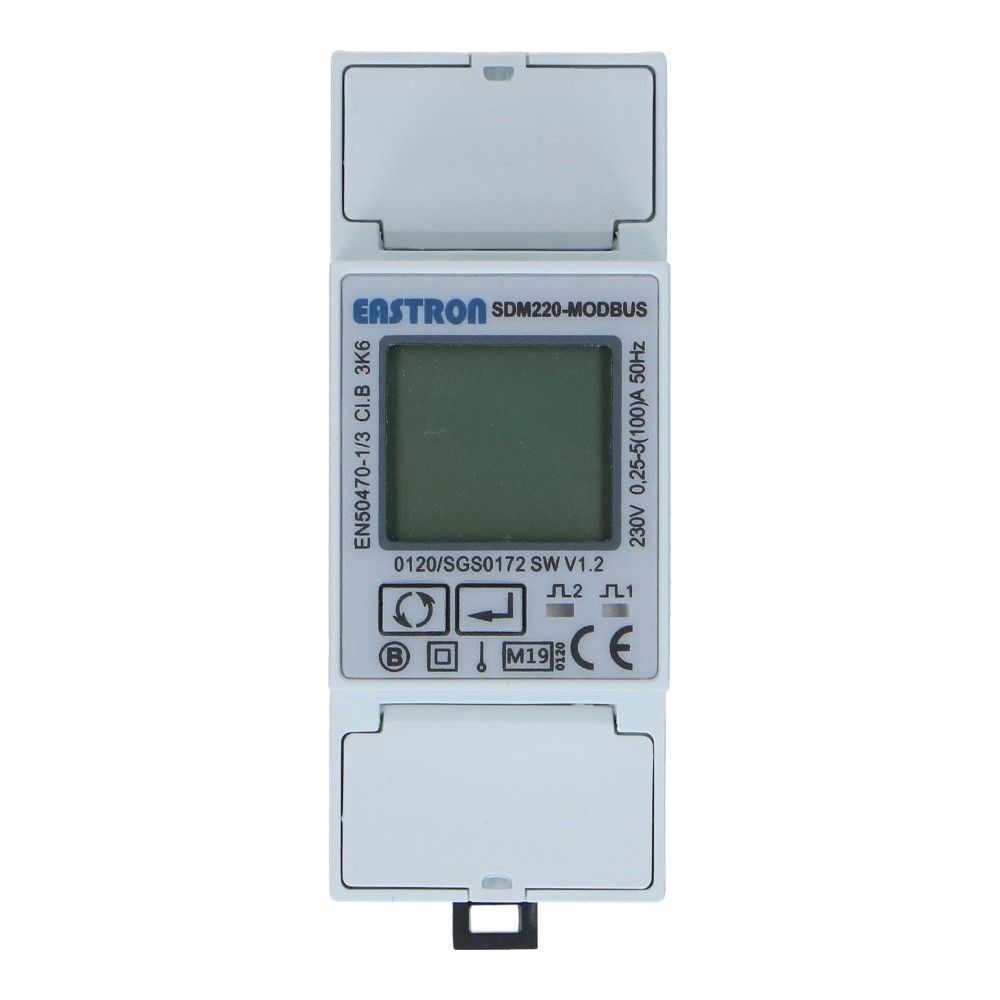 kWh meter 1 fase MULTI 5/100A MID Factureerbaar Imp/Exp kWh meter 1 fase MULTI 5/100A MID Factureerbaar Imp/Exp