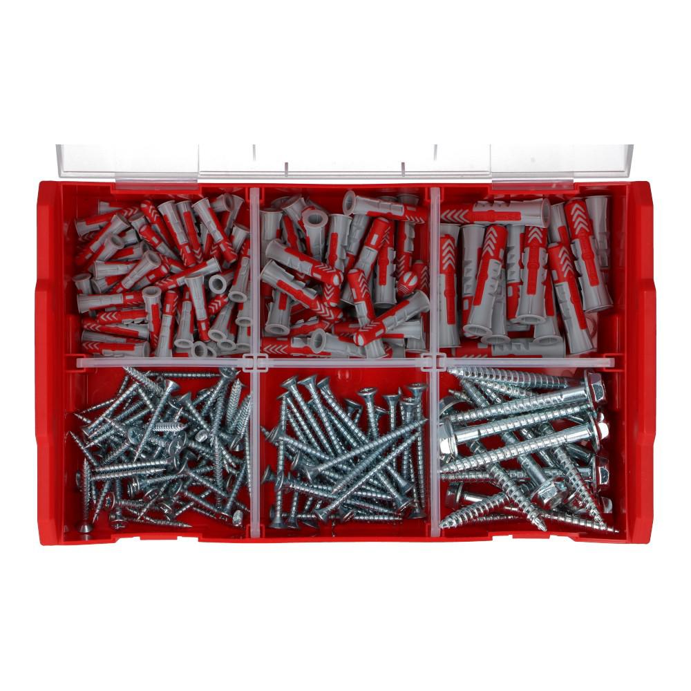 DuoPower Fixtainer assortiment plug en schroef DuoPower Fixtainer assortiment plug en schroef