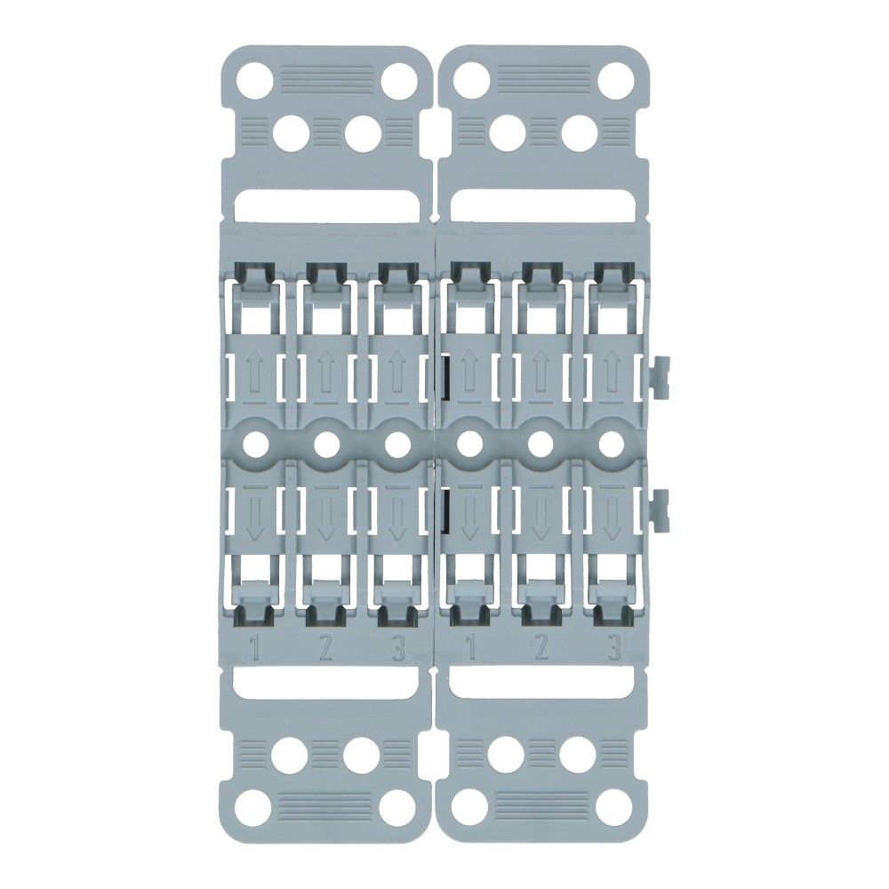 WAGO Bevestigingsadapter doorvoerconnector 3-voudig schroefbevestiging en trekontlasting - 5 stuks WAGO Bevestigingsadapter doorvoerconnector 3-voudig schroefbevestiging en trekontlasting - 5 stuks