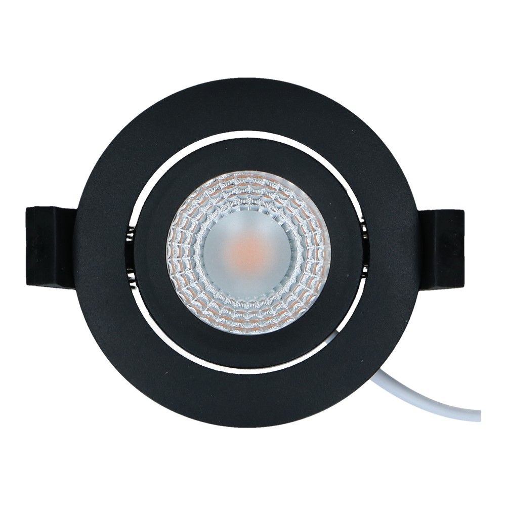 LED spot zwart IP65 5W 450lm 2700k 84mm kantelbaar dimbaar  LED spot zwart IP65 5W 450lm 2700k 84mm kantelbaar dimbaar