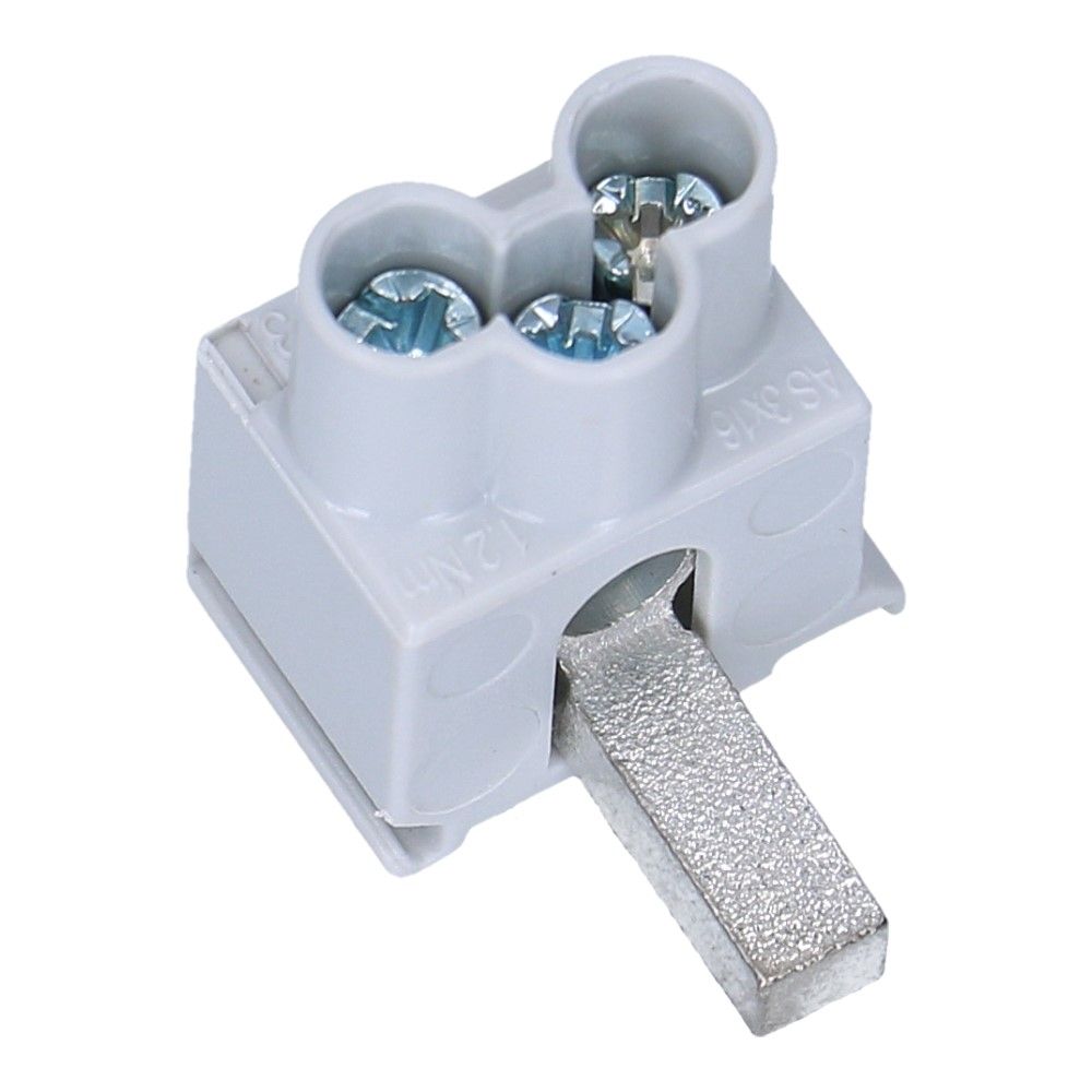 Aftakblok pin grijs 1 fase 3x16mm²