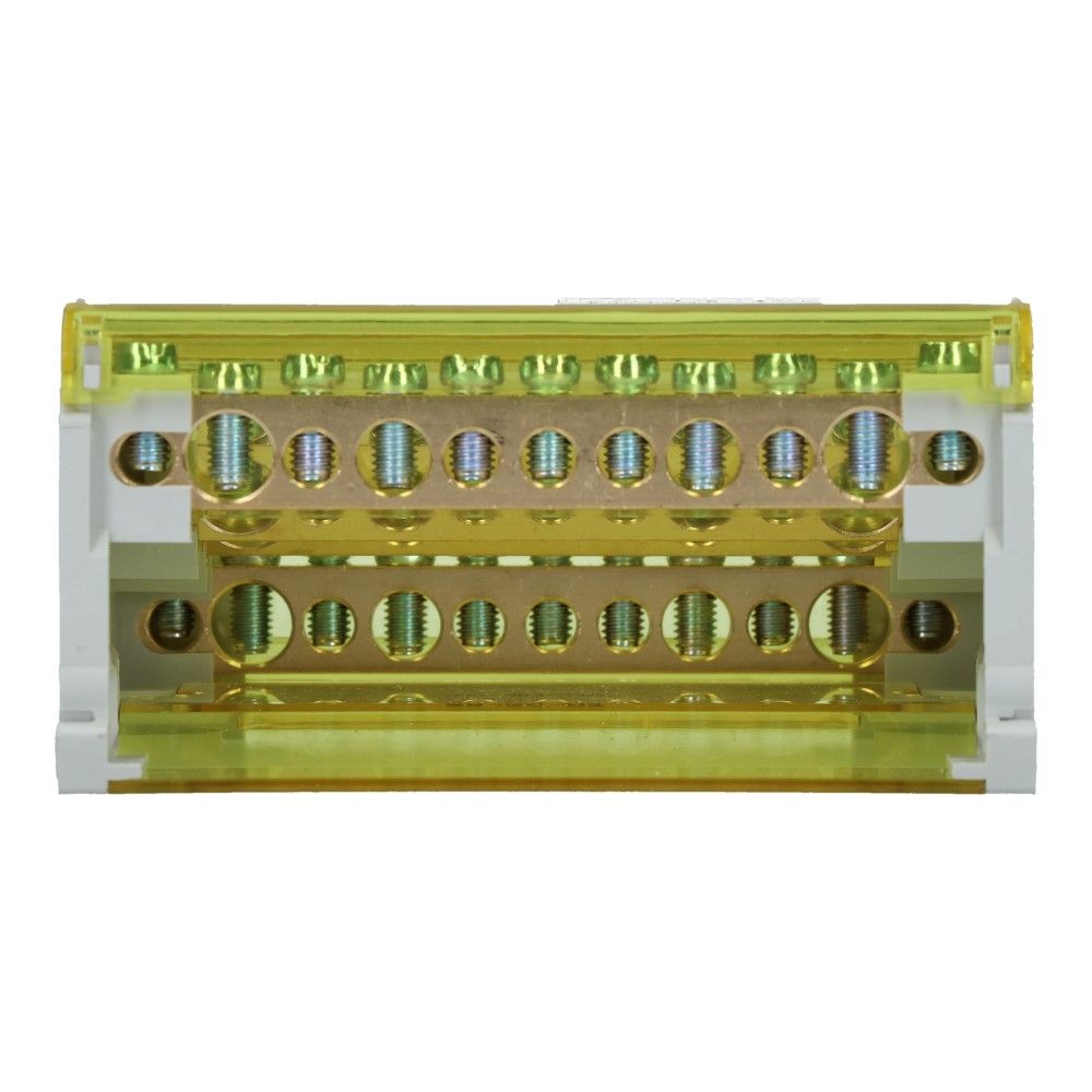 Verdeelblok CVT 125A 4 rijen 11 aansluitingen 500VAC Verdeelblok CVT 125A 4 rijen 11 aansluitingen 500VAC