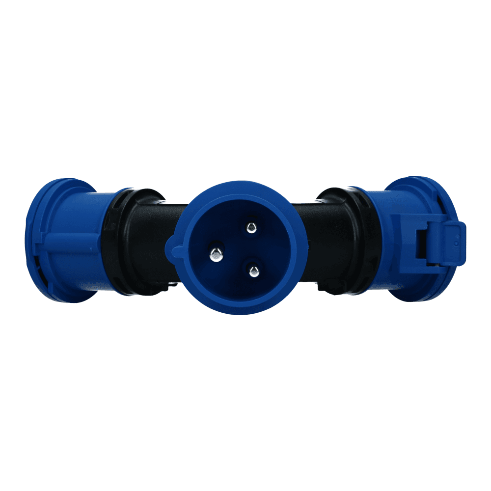 3 weg splitter 1x CEE naar 3xCEE 3p+n+e 32A 3 weg splitter 1x CEE naar 3xCEE 3p+n+e 32A