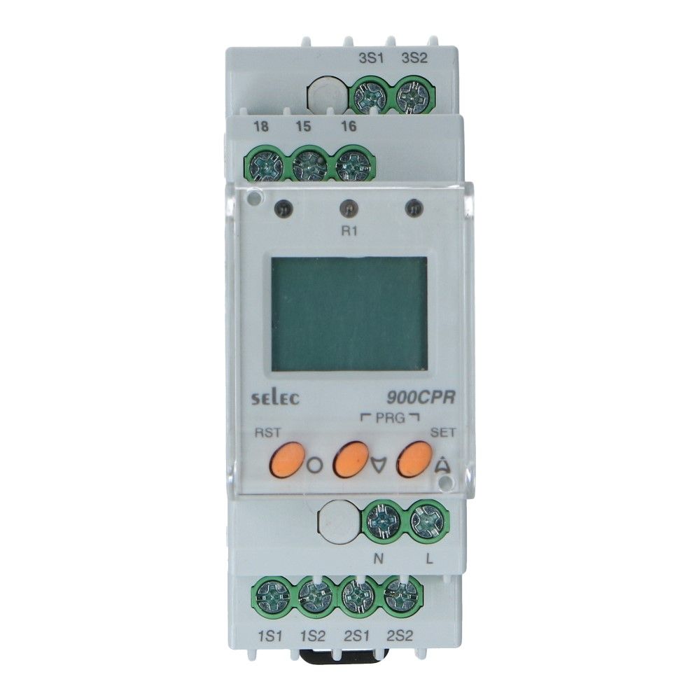 Stroomcontrole relais digitaal 0-999A 3 fase Stroomcontrole relais digitaal 0-999A 3 fase