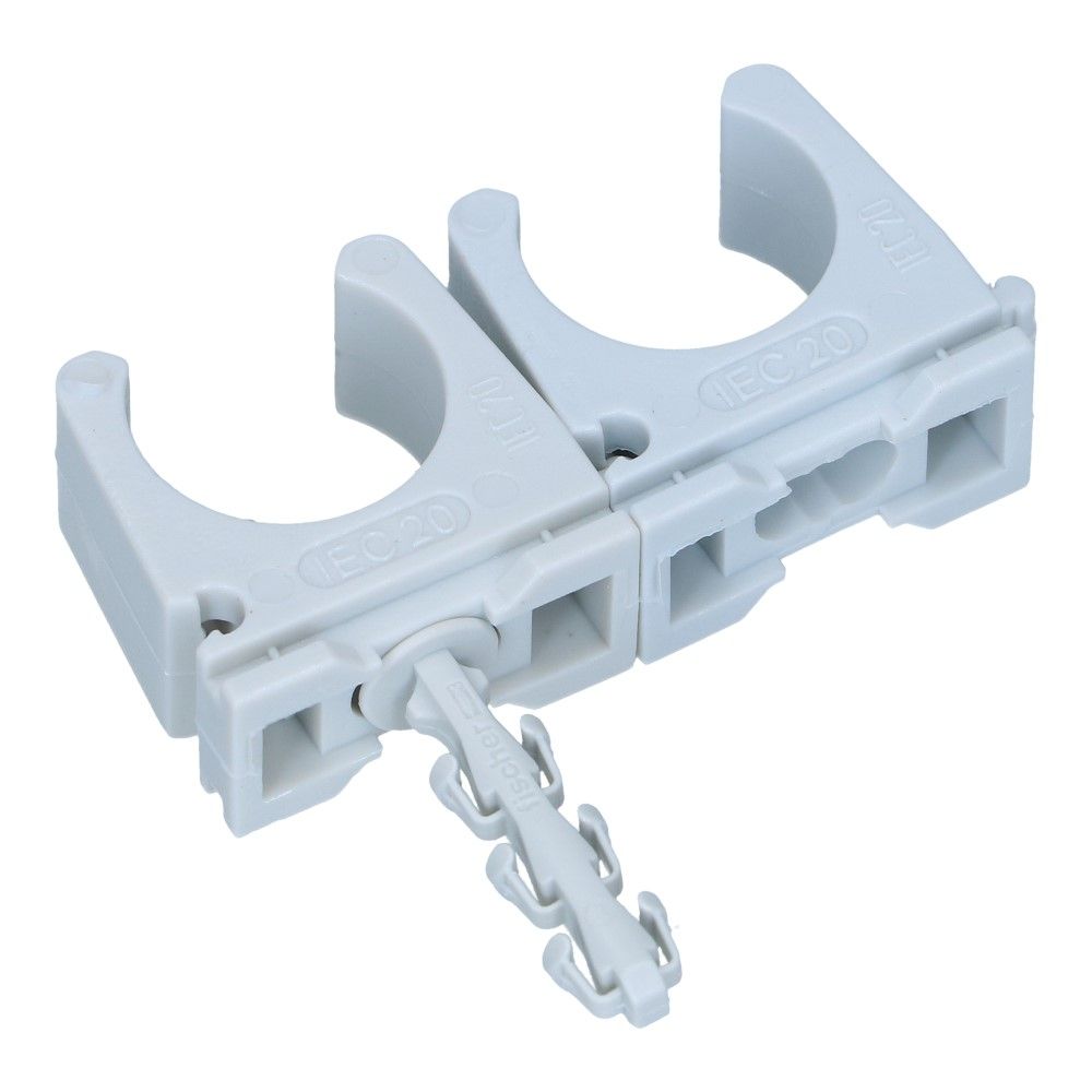 Klembeugel met plug SF Plus RC 20-21mm lichtgrijs - 100 stuks Klembeugel met plug SF Plus RC 20-21mm lichtgrijs - 100 stuks
