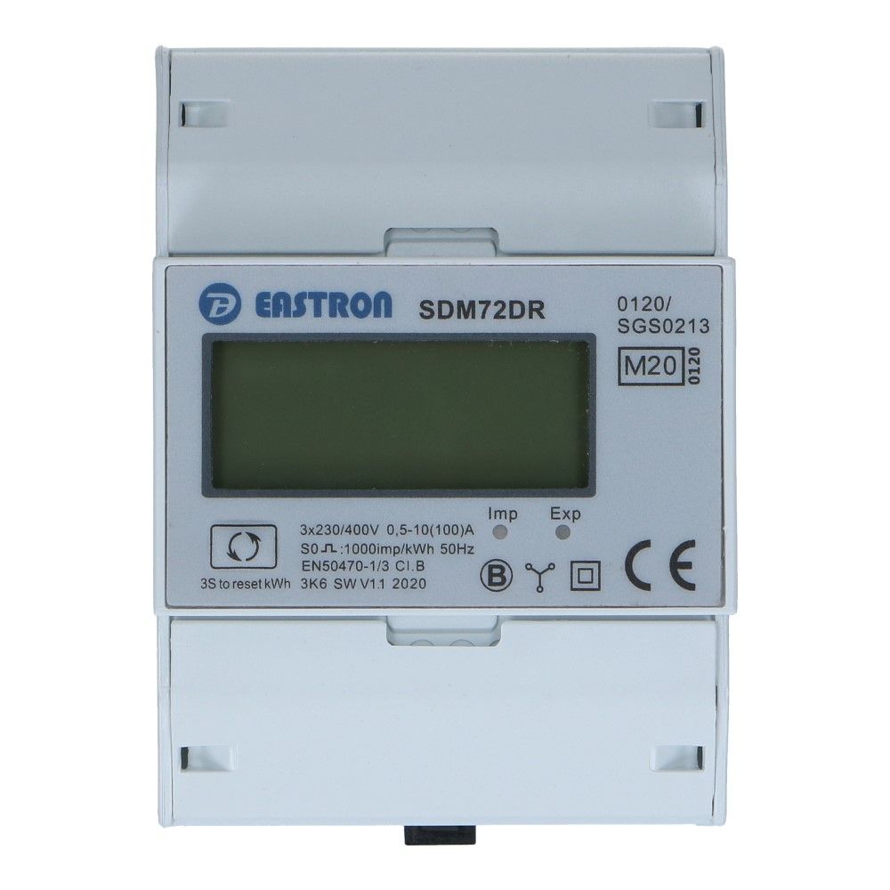 kWh meter 3 fase 10/100A MID Factureerbaar Reset kWh meter 3 fase 10/100A MID Factureerbaar Reset