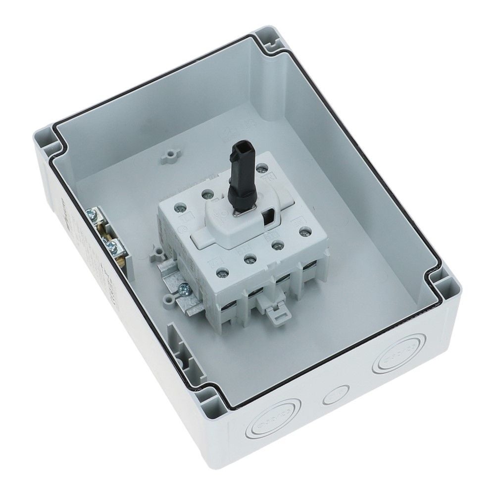 Werkschakelaar IP65 4 polig 100A 144x190x131mm zwart hendel ABS AC22-80A Werkschakelaar IP65 4 polig 100A 144x190x131mm zwart hendel ABS AC22-80A
