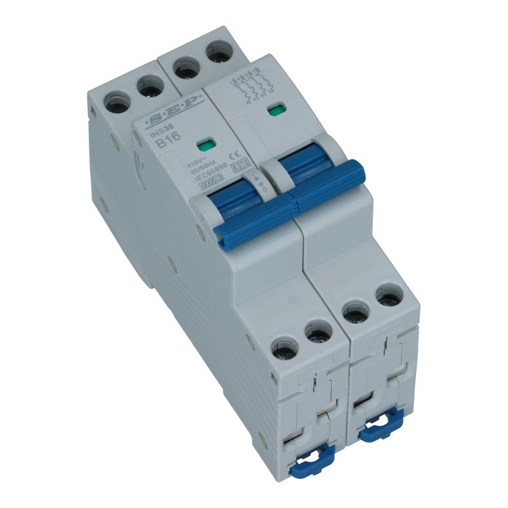Installatieautomaat 4 polig 16A karakteristiek C 6kA INS-36