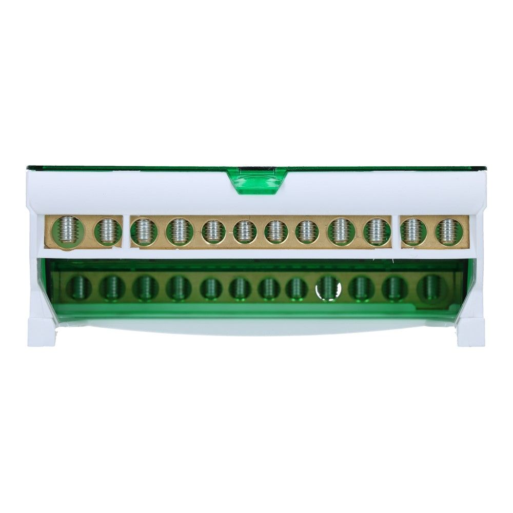 Verdeelblok DS 125A 4 rijen 12 aansluitingen 500VAC Verdeelblok DS 125A 4 rijen 12 aansluitingen 500VAC