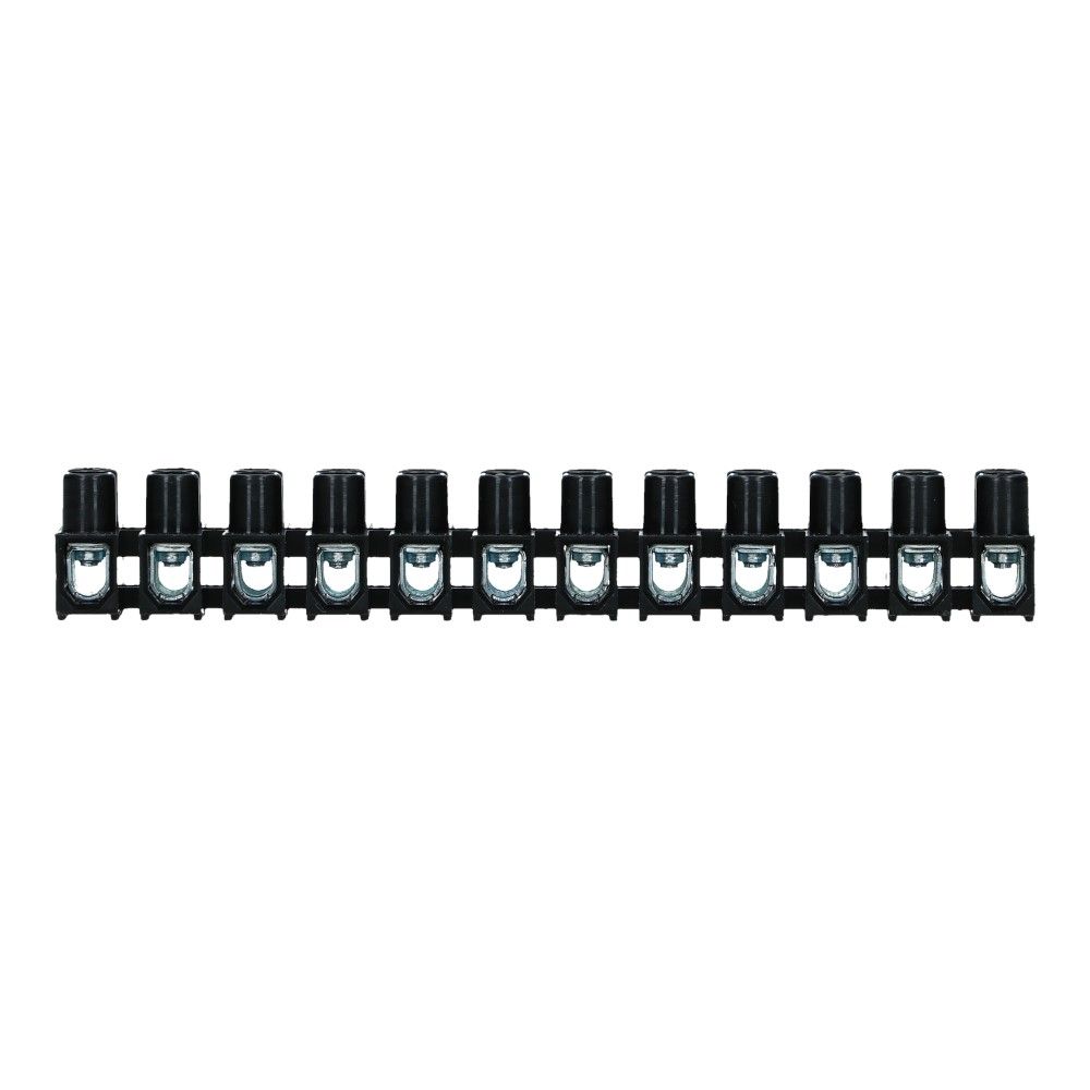 0.5-4mm² Kroonsteen 32A 450V 12 polig Zwart 0.5-4mm² Kroonsteen 32A 450V 12 polig Zwart