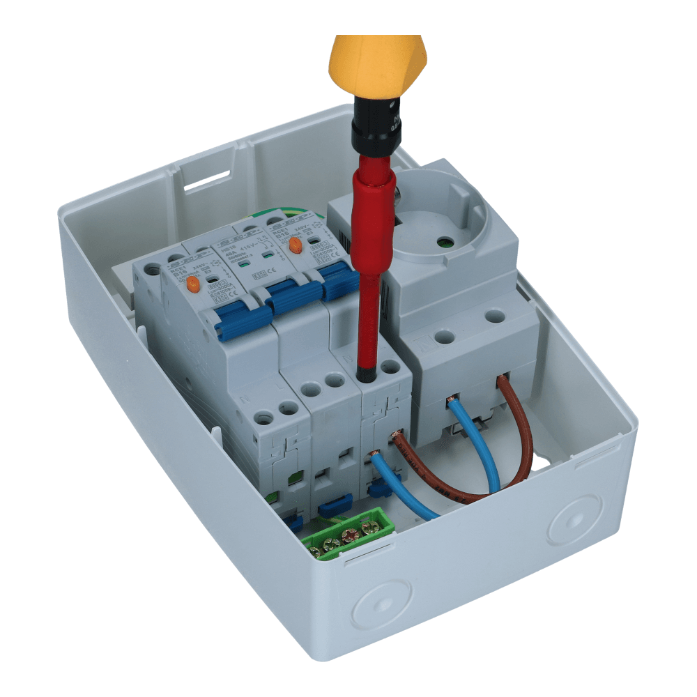 PV verdeler Blue-line 1xwcd Aardlekautomaat 20A B 30mA PV verdeler Blue-line 1xwcd Aardlekautomaat 20A B 30mA