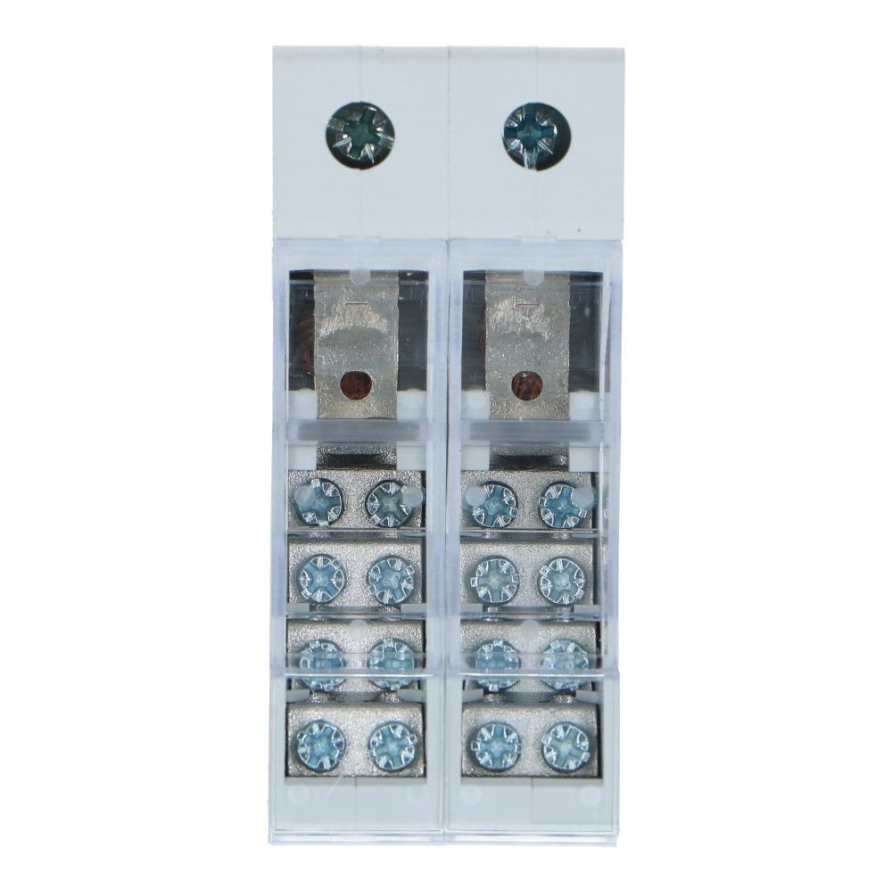 Verdeelblok JX2-9 125A 2p 1x50mm² 8x6mm² Verdeelblok JX2-9 125A 2p 1x50mm² 8x6mm²