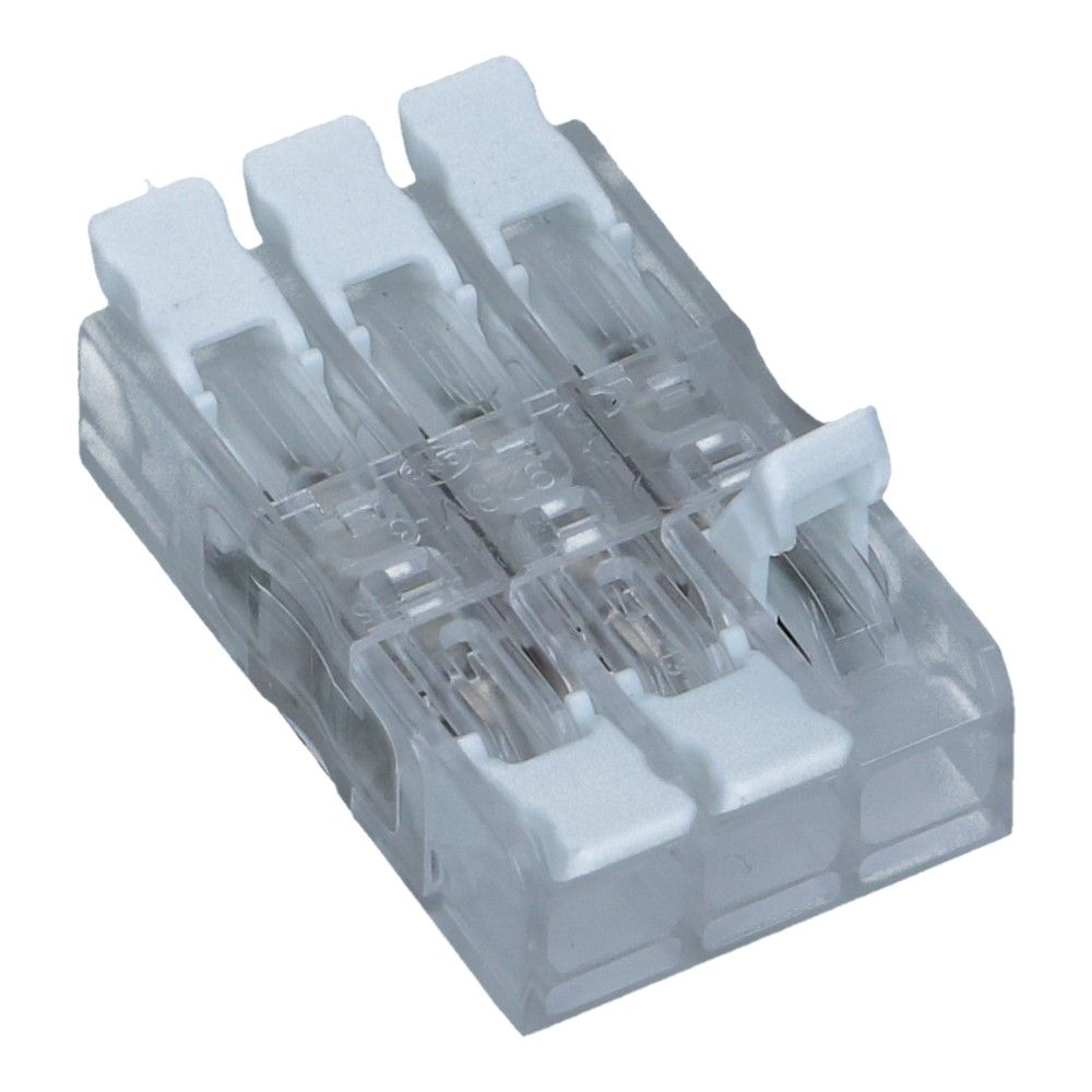 Doorvoerconnector 3p 0.2-4 mm² - 20 stuks Doorvoerconnector 3p 0.2-4 mm² - 20 stuks