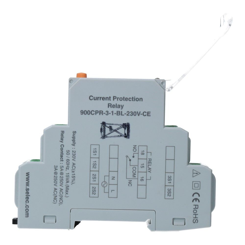 Stroomcontrole relais digitaal 0-999A 3 fase Stroomcontrole relais digitaal 0-999A 3 fase