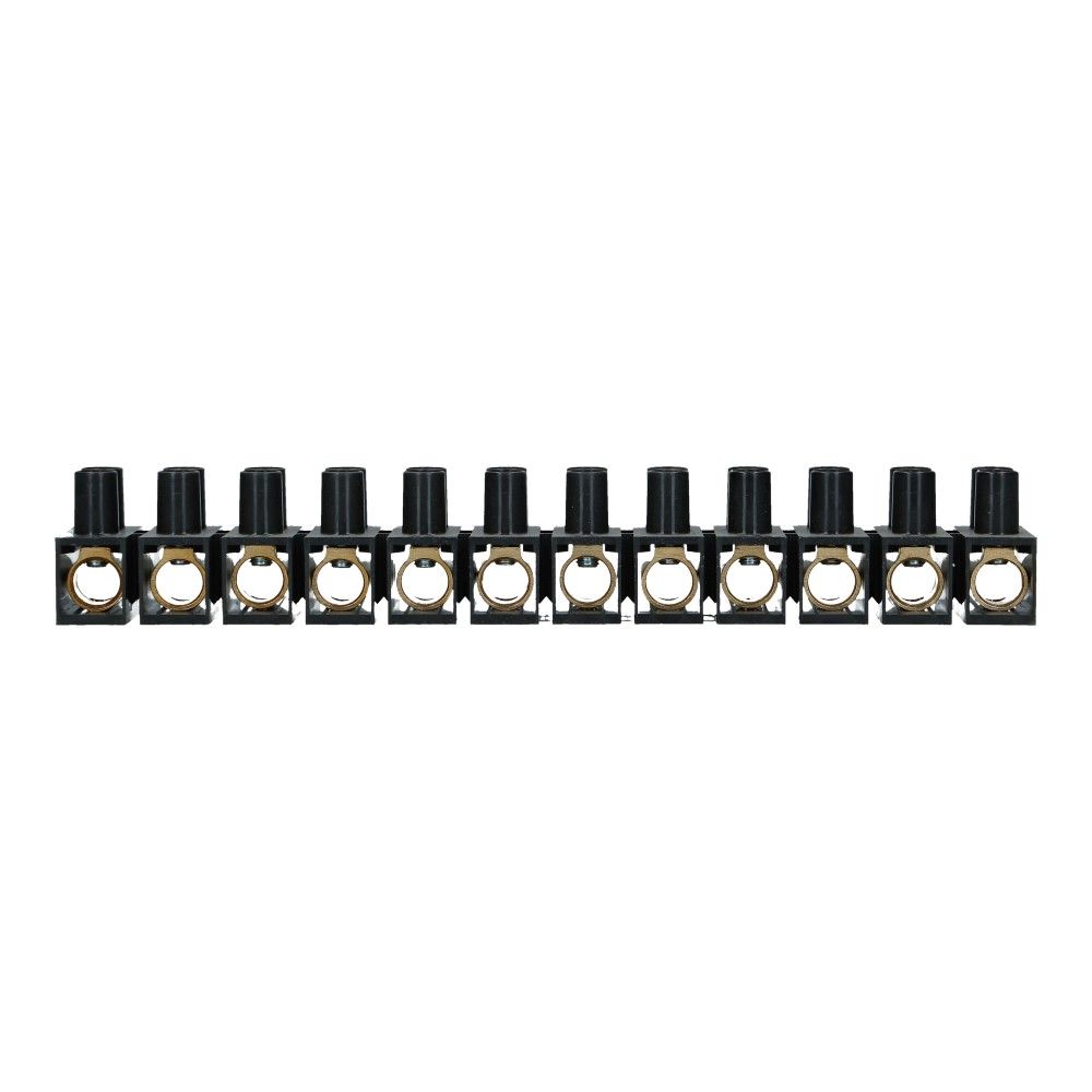 35mm2 Kroonsteen 125A 450V schroef M4 Zwart 35mm2 Kroonsteen 125A 450V schroef M4 Zwart